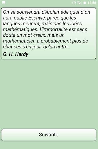 Citations&Mathématiques 2 تصوير الشاشة