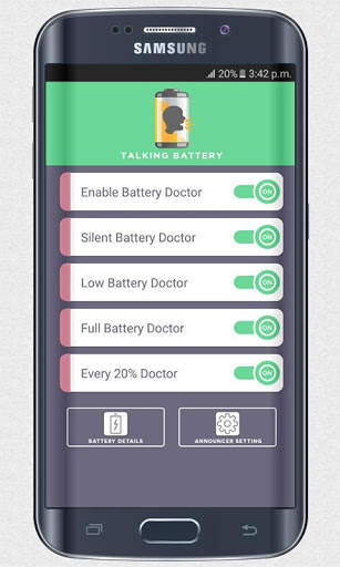 Talking Battery - Battery Level Announcer screenshot 2
