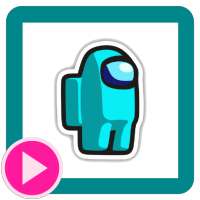 Sticker de AmongUs con movimiento para WhatsApp logo