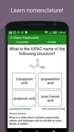 Organic Chemistry Flashcards screenshot 4
