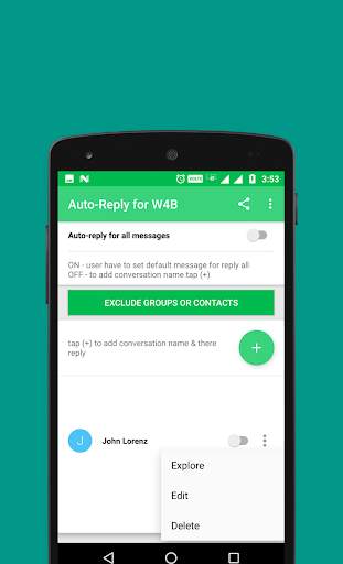 Auto-Reply for W4B screenshot 4