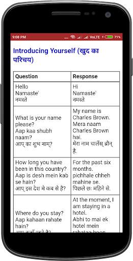 English Hindi Conversation 3 تصوير الشاشة