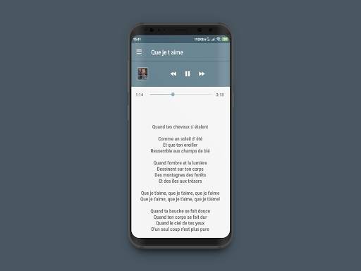 Free Johnny Hallyday Music and Lyrics screenshot 3