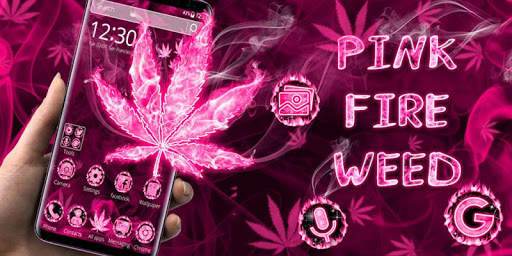 Pink Smoky Fire Rasta Weed Themes HD Wallpapers screenshot 4