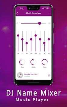 DJ Name Mixer With Music Player - Mix Name To Song screenshot 5