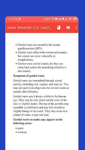 Home Remedies For Genital Warts screenshot 3