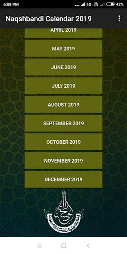 Naqshbandi Calendar 2019 screenshot 3