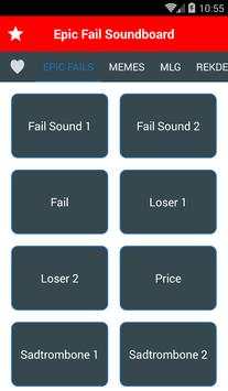 Soundboard For Epic Fail Button - Funny Sounds FX screenshot 1