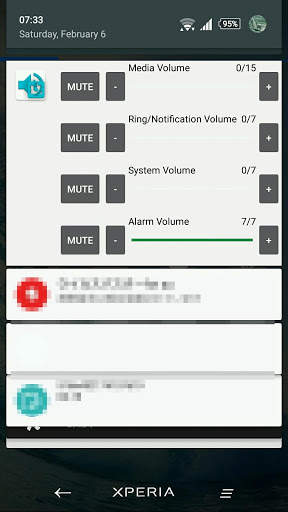 VolumeControl in status bar screenshot 1