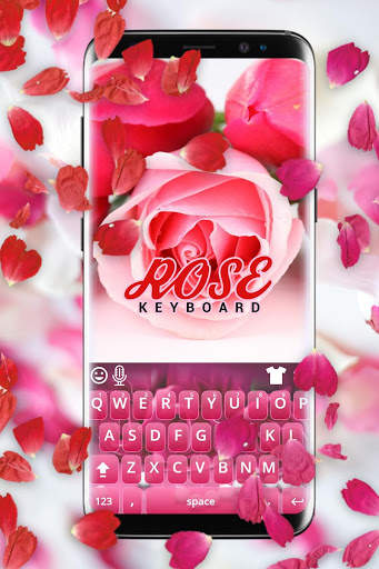 New Pink Rose Keyboard 2019 screenshot 4