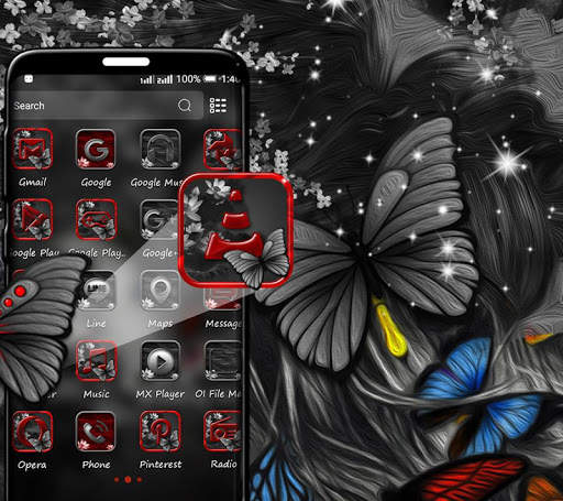 Abstract Girl Launcher Theme screenshot 2