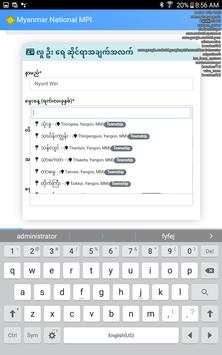 Myanmar National MPI Registration App screenshot 4