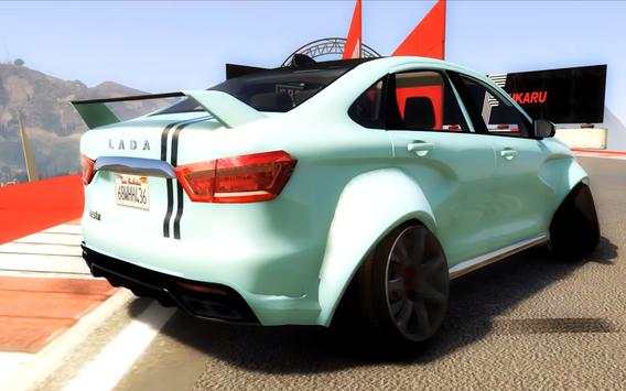 Real Car Lada Vesta Driving Simulator Racing screenshot 2