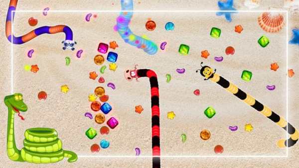 Slither Candy Game IO : Snake Worm Mask screenshot 2