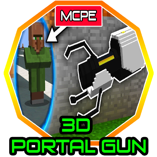 New 3d Portal Gun Addon for MCPE icon