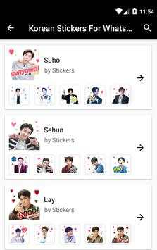 Korean Bands Artists Stickers For Whatsapp screenshot 6