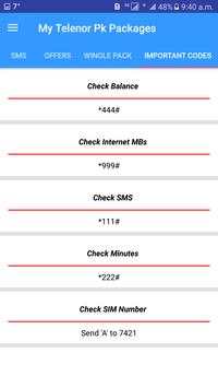 All Telenor Pk Packages: скриншот 2