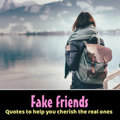 Fake friends quotes offline icon