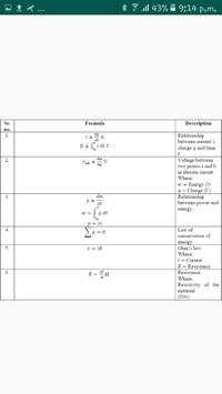 Electrical Engineering Formulas скриншот 4