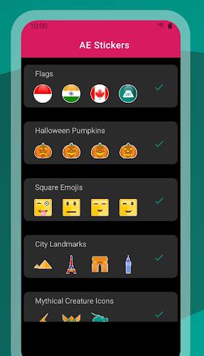 Stickers App 3 تصوير الشاشة