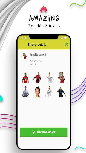 Ronaldo Stickers For Whatsapp  screenshot 2