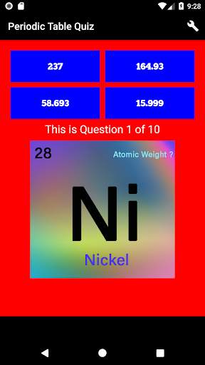 Periodic Table Quiz Chemistry Elements 2018 скриншот 6