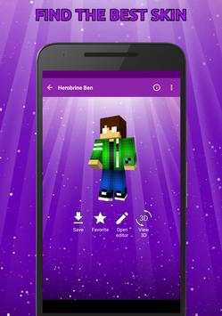 Herobrine Skins for Minecraft in 3D screenshot 4