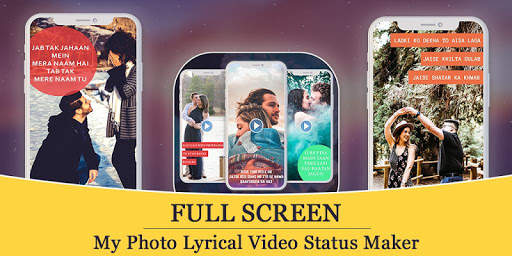 My Photo Full Screen Lyrical Video Status Maker screenshot 1