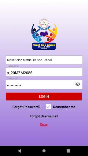 Mount Zion Schools Parent Port screenshot 1