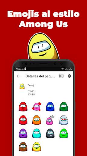 Among Us Stickers para WhatsApp (Oficial Fan App) screenshot 2