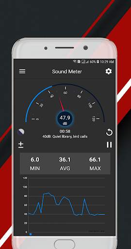 Sound Meter & Environmental Noise Detector Free screenshot 1