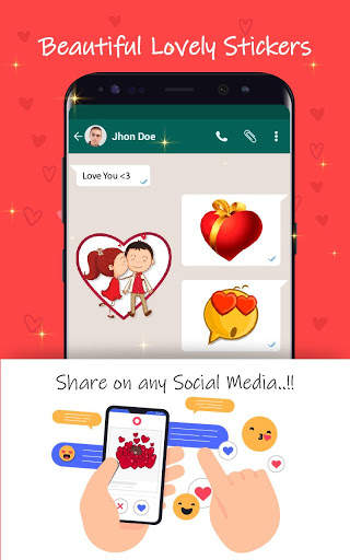 Love Stickers/Romantic Couple Stickers 2020 screenshot 2