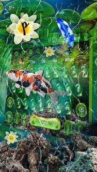 3D Lively Koi Fish Keyboard Theme screenshot 2