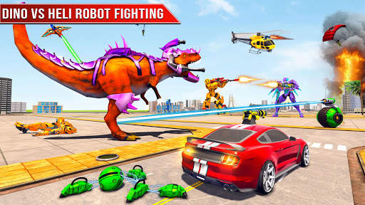 Dino Robot Car Transform Game screenshot 3