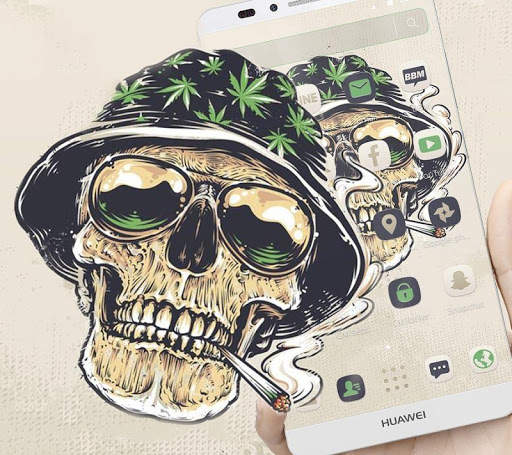 Smoking Warrior Helmet Skull Theme screenshot 5