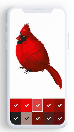 Birds Color By Number, pixel bird coloring स्क्रीनशॉट 6