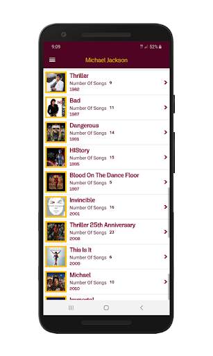 Michael Jackson Modern Music Library (Unofficial) скриншот 2