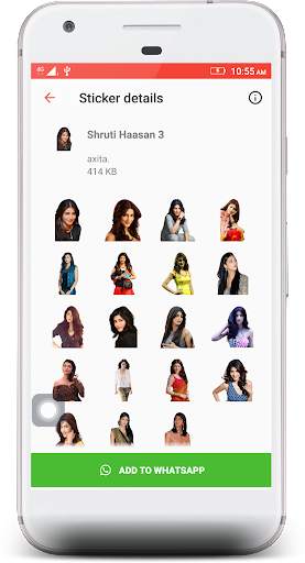 Shruti Haasan Stickers 4 WhatsApp screenshot 4