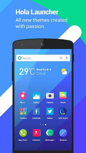 Hola Launcher - Theme, Wallpap screenshot 1