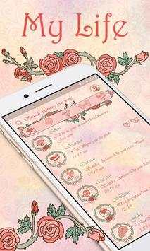 GO SMS MY LIFE THEME 1 تصوير الشاشة