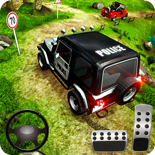Offroad पुलिस जीप ड्राइविंग और रेसिंग सिम्युलेटर आइकन