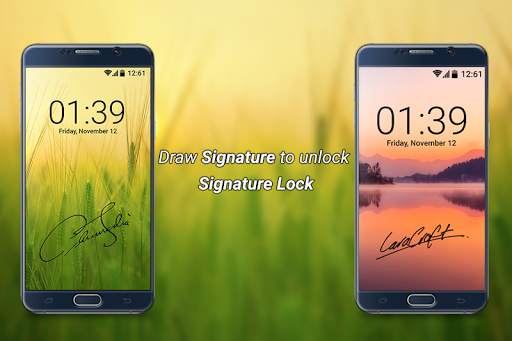Signature Lock Screen скриншот 5