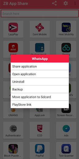ZB App Share screenshot 1