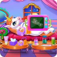 Cute Unicorn Welcome Party logo