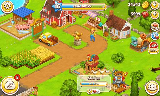 Farm Town: Happy farming Day & food farm game City screenshot 8