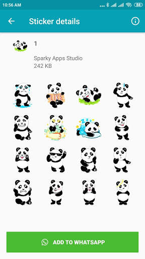 Funny Panda Stickers - Cute Panda Sticker screenshot 1