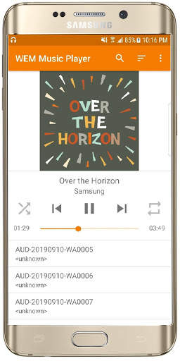WEM Music Player screenshot 1