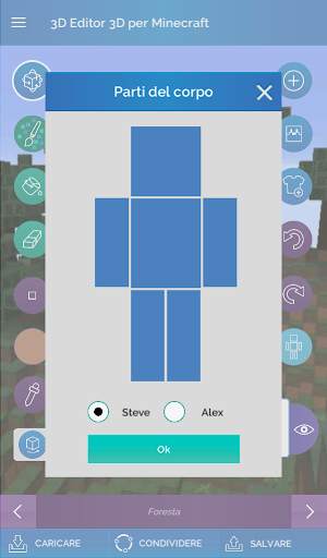 QB9 3D Skin Editor per Minecraft screenshot 9