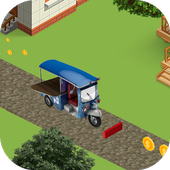 Tuk Tuk  Rickshaw auto 3D icon