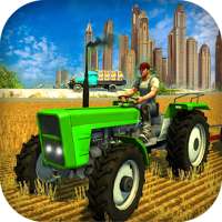 Big truck driving - Farm Tractor Cargo Drive Game logo